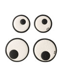 Leather Eye Stickers for Handbag, Chalk