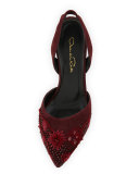 Pamie Suede Slingback 55mm Pump, Bordeaux