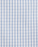 Gold Label Windowpane Check Dress Shirt, White/Blue