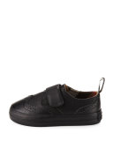 Mostyn Leather Grip-Strap Oxford, Black, Toddler