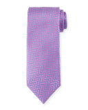 Silk Chevron Tie