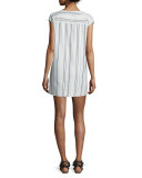 Darice Lace-Up Shift Dress, Multi Colors