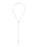 Bond 14K Long Circle Lariat Necklace