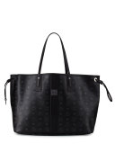 Liz Large Reversible Shopper Tote Bag, Black