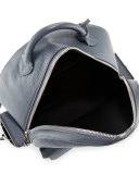 PHD Men's Calf Leather Backpack, Dark Gray