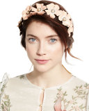 Farah Floral Circlet Headband, Gold/Blush