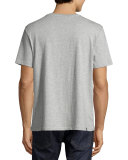 8-Bit Sneaker Graphic T-Shirt, Gray