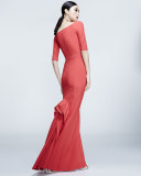 Kimmy Half-Sleeve Mermaid Gown