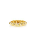 14k Pave Diamond Pyramid Eternity Band Ring