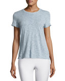 Cotton Prep School Crewneck Tee, Blue