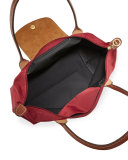 Le Pliage Medium Shoulder Tote Bag, Garnet