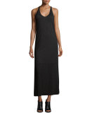 Malibu Sleeveless Knit Maxi Dress, Black