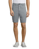 Matthew Straight-Leg Shorts, Black
