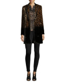 Coraline Metallic Chiffon Blouse