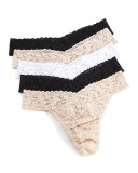 Five-Pack Original-Rise Thongs, Basic Colors