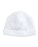 Breathless Mesh Pima Baby Hat, White