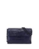 Crocodile Medium Flap Shoulder Bag