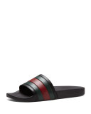 Pursuit '72 Rubber Slide Sandal, Black