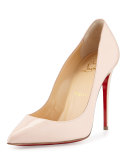 Pigalles Follies Patent 100mm Red Sole Pump, Ballerina Pink
