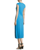 Callista Cap-Sleeve Maxi Dress, Plus Size