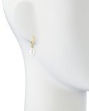 White Pearl Briolette Earring Charms