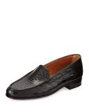 Croc Venetian Loafer, Black
