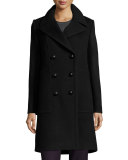 Shayla Double-Breasted Wool-Blend Coat