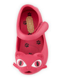 Mini Ultragirl II Cat-Face Jelly Mary Jane, Sizes 5T-10T