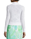 Mae Cropped Cardigan, Resort White 