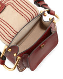 Hudson Mini Leather Shoulder Bag, Sienna  