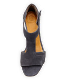 Ollie Leather City Sandal, Medium Blue