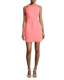 sleeveless open-back cupcake dress, surprise coral