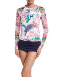 Orchid Canopy Long-Sleeve Rashguard w/Mesh Sleeves