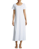 Butterknit Short-Sleeve Long Gown