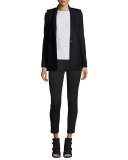 Ashton Single-Button Stretch Blazer, Salute