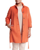 Narcisco Wool-Blend Coat, Plus Size