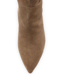 Tasmin Suede Knee Boot, Taupe