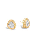 Classic Chain Pavé Diamond Teardrop Earrings