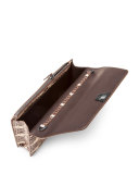 Anouk Snakeskin Envelope Clutch Bag, Ivory/Black