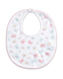 Owfully Cute Pima Bib, Pink