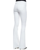 Majorelle High-Rise Flare-Leg Denim Jeans, White