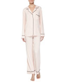 Gisele Long Pajama Set, Sorbet/Black