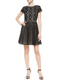 Sonny Embroidered Fit-and-Flare Dress