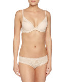 Feathers Contour Underwire Bra, Cameo Rose