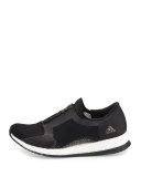 Pure Boost Zip-Front Sneaker, Black/White