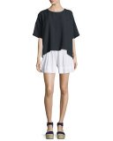 Short-Sleeve Square Top