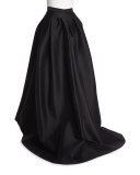 High-Low Ball Skirt, Black