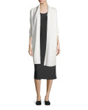 Side-Slit Cashmere-Blend Cardigan