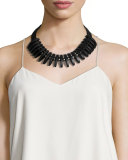 Luna Statement Necklace, Black