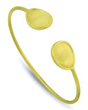 Lunaria 18k Gold Engraved Bangle